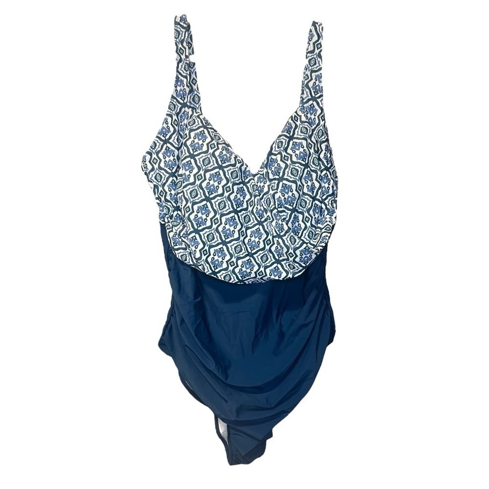 Bloomchic blue swimsuit one piece NWT size 22-24